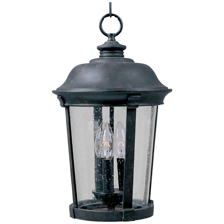 Image 1 Maxim Dover DC 17 inch High Bronze Outdoor Hanging Lantern