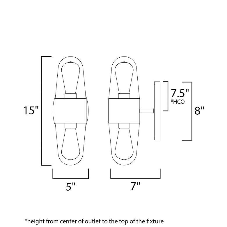 Image 3 Maxim Dover DC 24 1/2" High Bronze Outdoor Wall Light more views