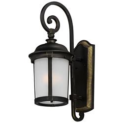 Maxim Dover LED E26 10"H Bronze Outdoor Lantern Wall Light