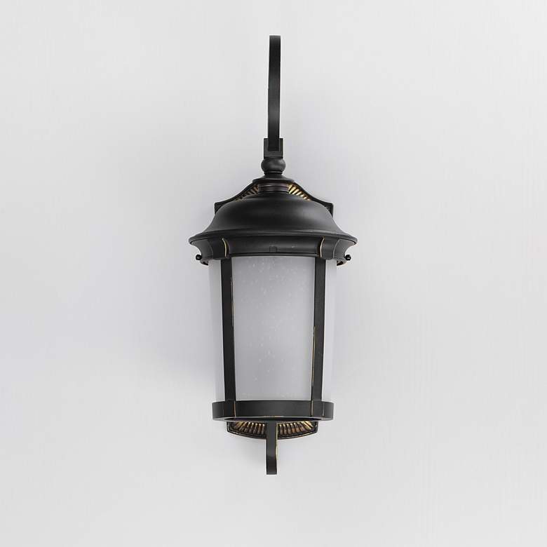 Image 3 Maxim Dover LED E26 10"H Bronze Outdoor Lantern Wall Light more views