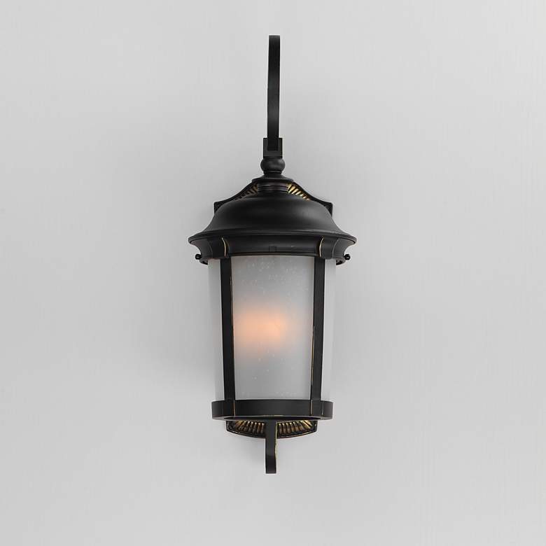 Image 4 Maxim Dover LED E26 10"H Bronze Outdoor Lantern Wall Light more views