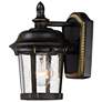 1_Maxim Dover VX 9 1/2" High Bronze Outdoor Wall Light