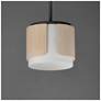 2_Maxim Draughtsman 10" Natural Wood/Charcoal Semi Flush Mount - Pendant more views