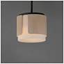 3_Maxim Draughtsman 10" Natural Wood/Charcoal Semi Flush Mount - Pendant more views