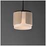 4_Maxim Draughtsman 10" Natural Wood/Charcoal Semi Flush Mount - Pendant more views