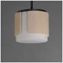 5_Maxim Draughtsman 10" Natural Wood/Charcoal Semi Flush Mount - Pendant more views