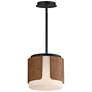 1_Maxim Draughtsman 10" Walnut/Black Semi Flush Mount - Pendant