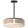 Maxim Draughtsman 18" Natural Wood/Charcoal Semi Flush Mount - Pendant