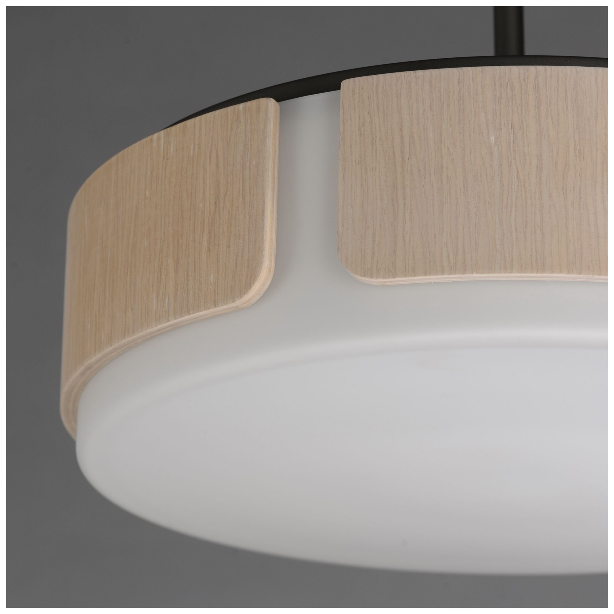 Image 5 Maxim Draughtsman 18" Natural Wood/Charcoal Semi Flush Mount - Pendant more views