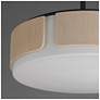 5_Maxim Draughtsman 18" Natural Wood/Charcoal Semi Flush Mount - Pendant more views