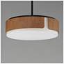 5_Maxim Draughtsman 18" Walnut / Black Semi Flush Mount - Pendant more views