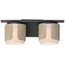 1_Maxim Draughtsman 18" Wide Natural Wood/Charcoal 2-Light Bath Vanity