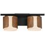 1_Maxim Draughtsman 18" Wide Walnut/Black 2-Light Bath Vanity