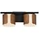 Maxim Draughtsman 18" Wide Walnut/Black 2-Light Bath Vanity