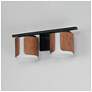 4_Maxim Draughtsman 18" Wide Walnut/Black 2-Light Bath Vanity more views