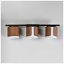 2_Maxim Draughtsman 27" Wide Walnut/Black 3-Light Bath Vanity more views