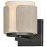 1_Maxim Draughtsman 7 1/2" High Natural Wood/Charcoal Wall Sconce