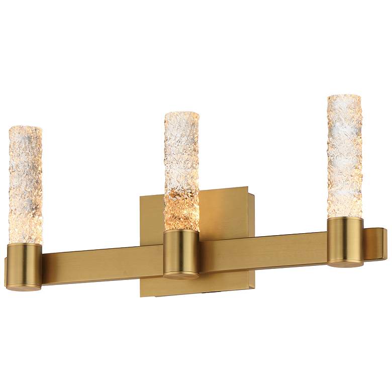 Image 1 Maxim Duchess 20 1/2" Wide Natural Aged Brass 3-Light Wall Sconce