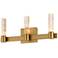 Maxim Duchess 20 1/2" Wide Natural Aged Brass 3-Light Wall Sconce