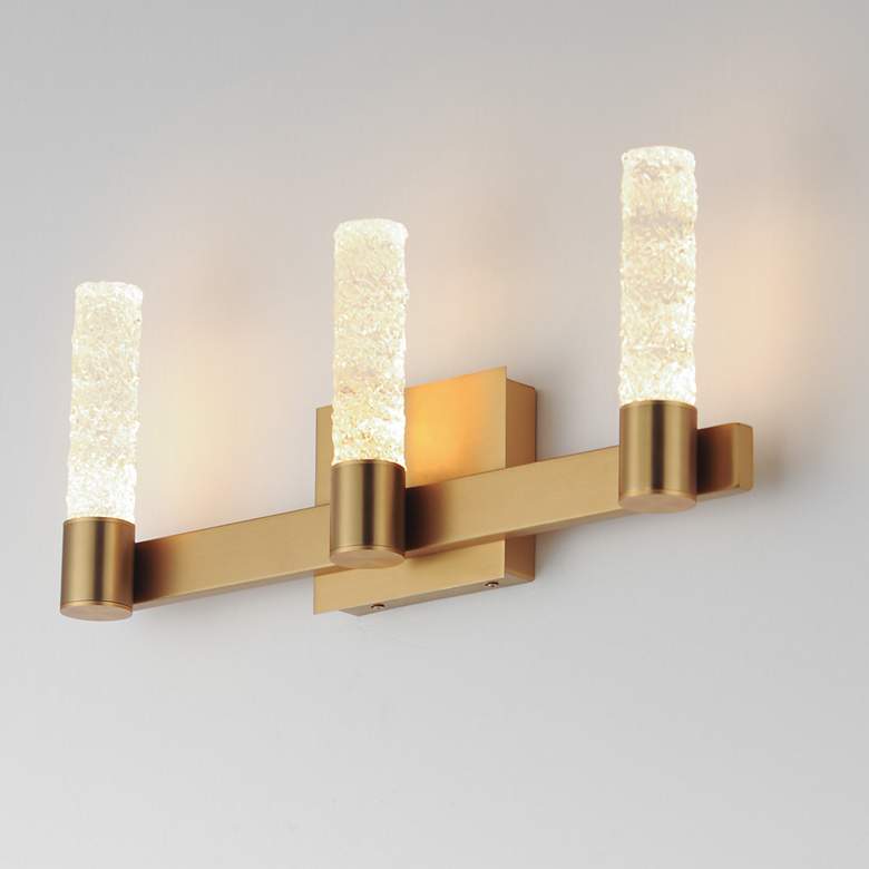 Image 3 Maxim Duchess 20 1/2" Wide Natural Aged Brass 3-Light Wall Sconce more views