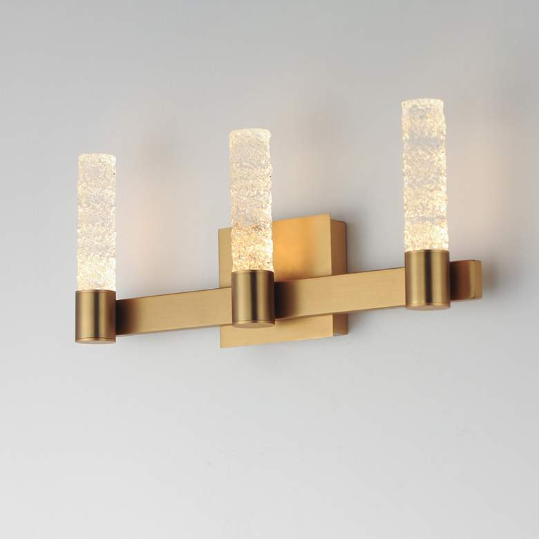 Image 4 Maxim Duchess 20 1/2" Wide Natural Aged Brass 3-Light Wall Sconce more views