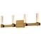 Maxim Duchess 29" Wide Natural Aged Brass 4-Light Wall Sconce