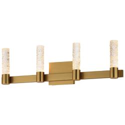 Maxim Duchess 29" Wide Natural Aged Brass 4-Light Wall Sconce