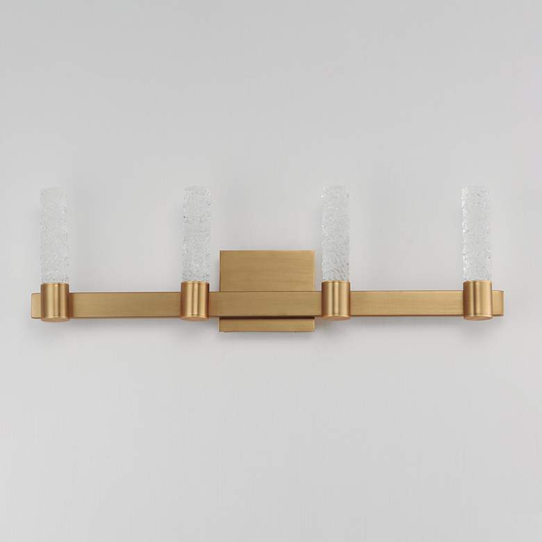 Image 2 Maxim Duchess 29" Wide Natural Aged Brass 4-Light Wall Sconce more views