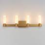 3_Maxim Duchess 29" Wide Natural Aged Brass 4-Light Wall Sconce more views