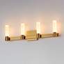 4_Maxim Duchess 29" Wide Natural Aged Brass 4-Light Wall Sconce more views