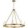 1_Maxim Duchess 36" Wide Natural Aged Brass 8-Light Chandelier