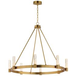 Maxim Duchess 36" Wide Natural Aged Brass 8-Light Chandelier