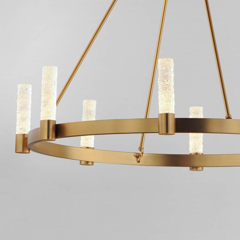 Image 3 Maxim Duchess 36" Wide Natural Aged Brass 8-Light Chandelier more views