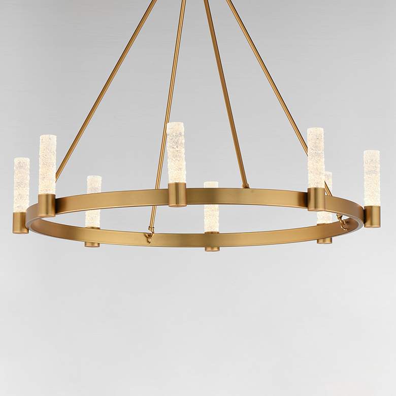 Image 4 Maxim Duchess 36" Wide Natural Aged Brass 8-Light Chandelier more views