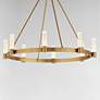 4_Maxim Duchess 36" Wide Natural Aged Brass 8-Light Chandelier more views