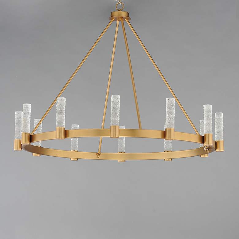 Image 2 Maxim Duchess 44" Wide Natural Aged Brass 12-Light Chandelier more views