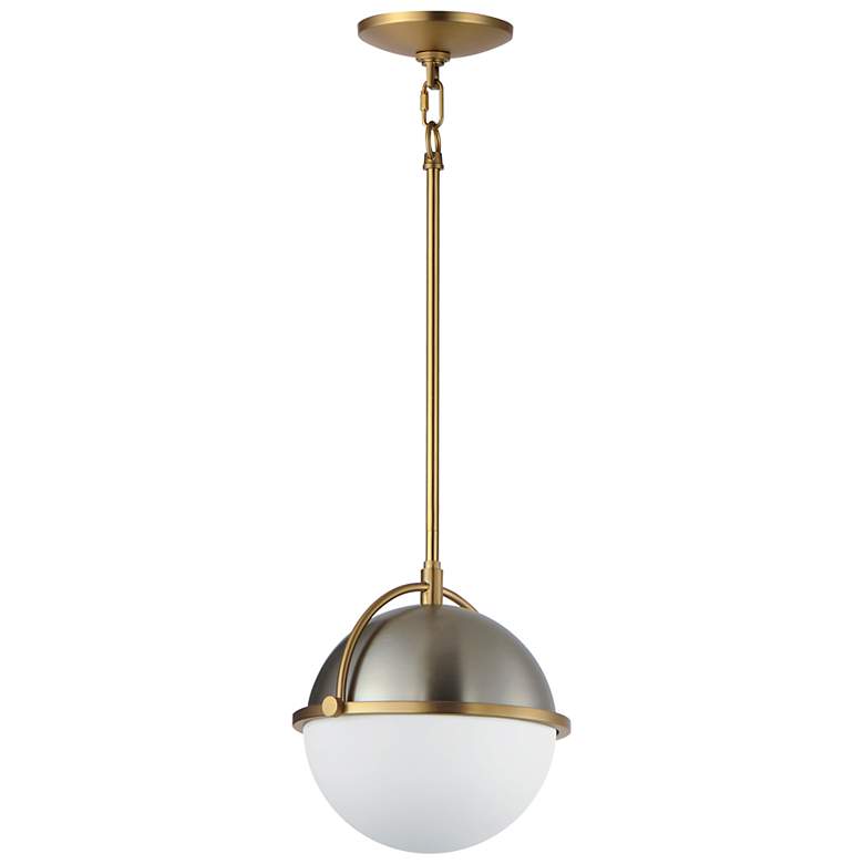 Image 1 Maxim Duke 9 1/2" Wide Satin Brass Mini Pendant
