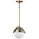 Maxim Duke 9 1/2" Wide Satin Brass Mini Pendant