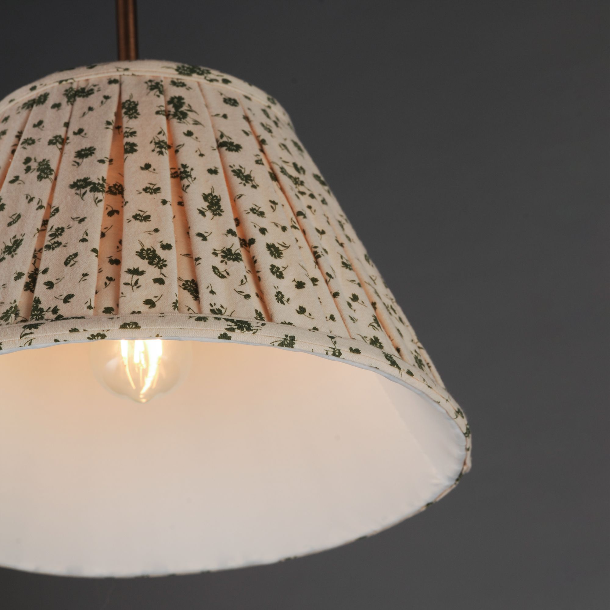 Image 4 Maxim Dunbridge 14" Olive White/Weathered Brass Pendant more views