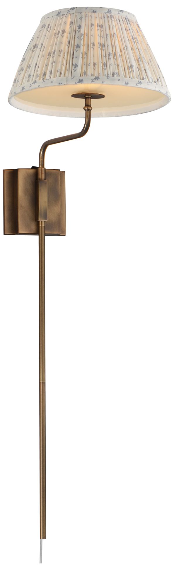 Maxim Dunbridge 39 1/4" H Blue White/Weathered Brass 1-Light Wall Sconce