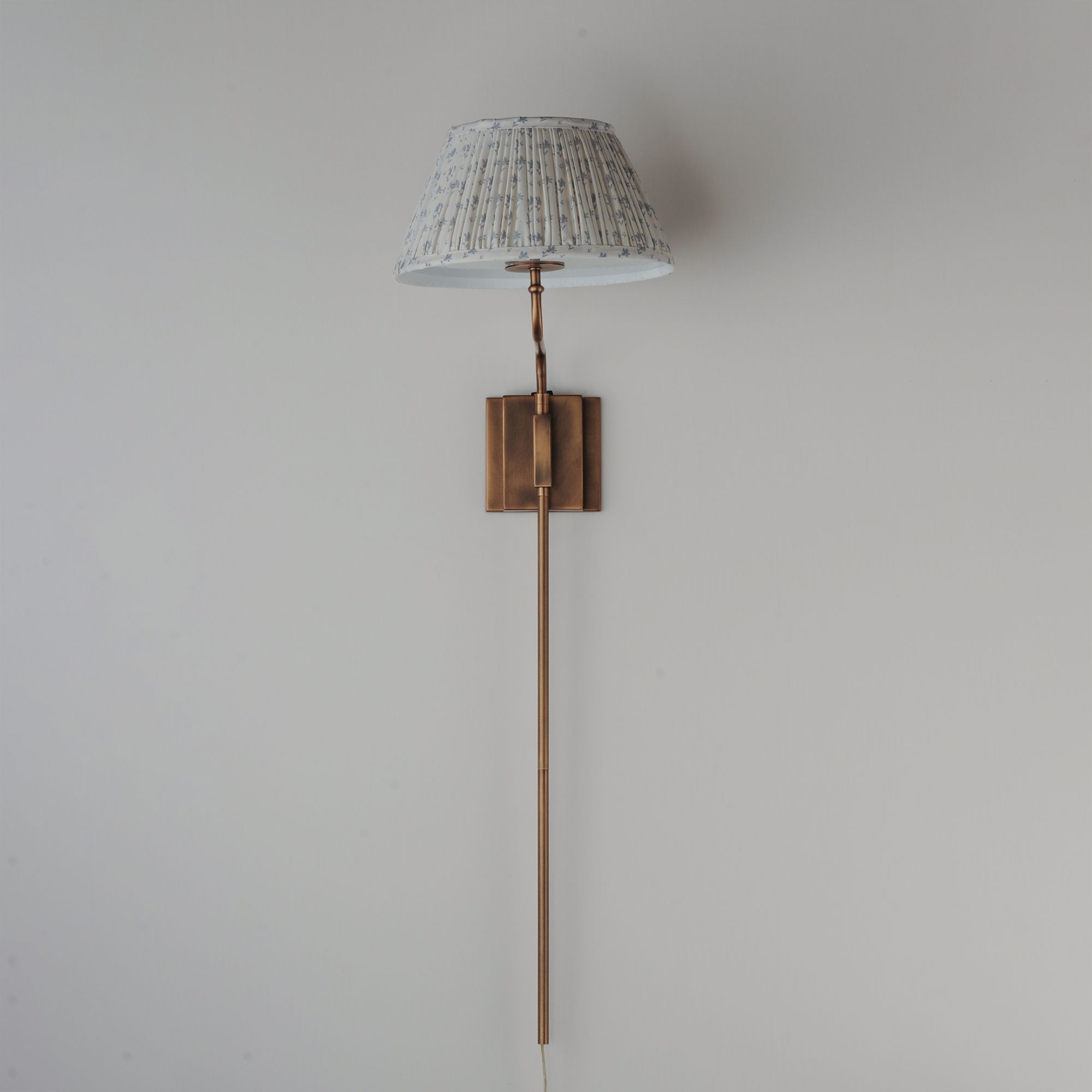 Image 3 Maxim Dunbridge 39 1/4" H Blue White/Weathered Brass 1-Light Wall Sconce more views