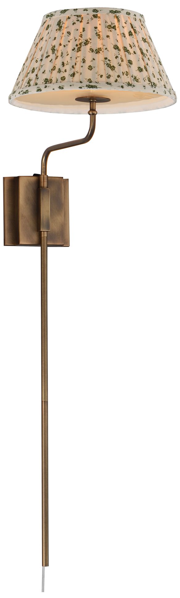 Maxim Dunbridge 39 1/4" H Olive White/Weathered Brass 1-Light Wall Sconce