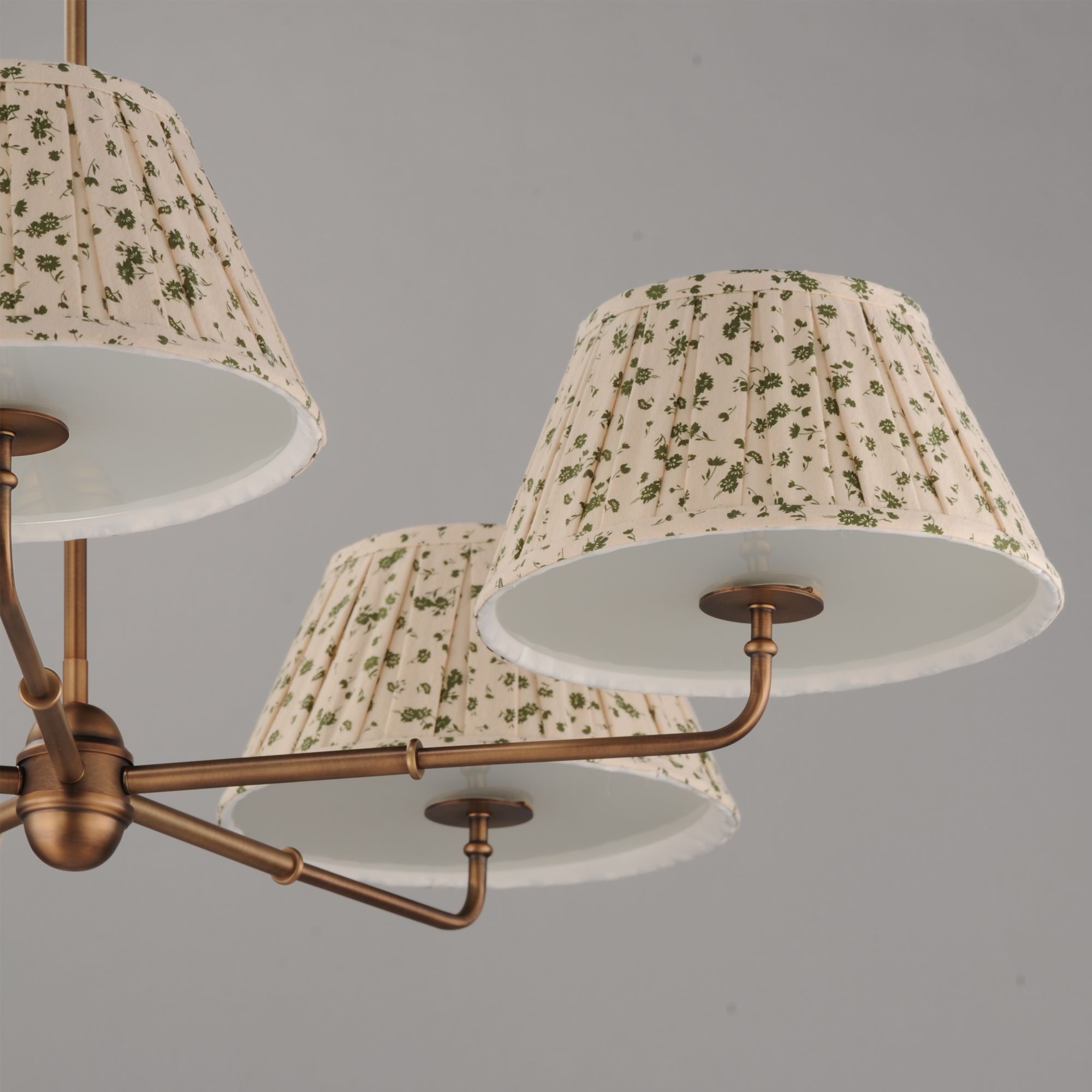 Image 5 Maxim Dunbridge 42" Wide Olive White/Weathered Brass 5-Light Chandelier more views