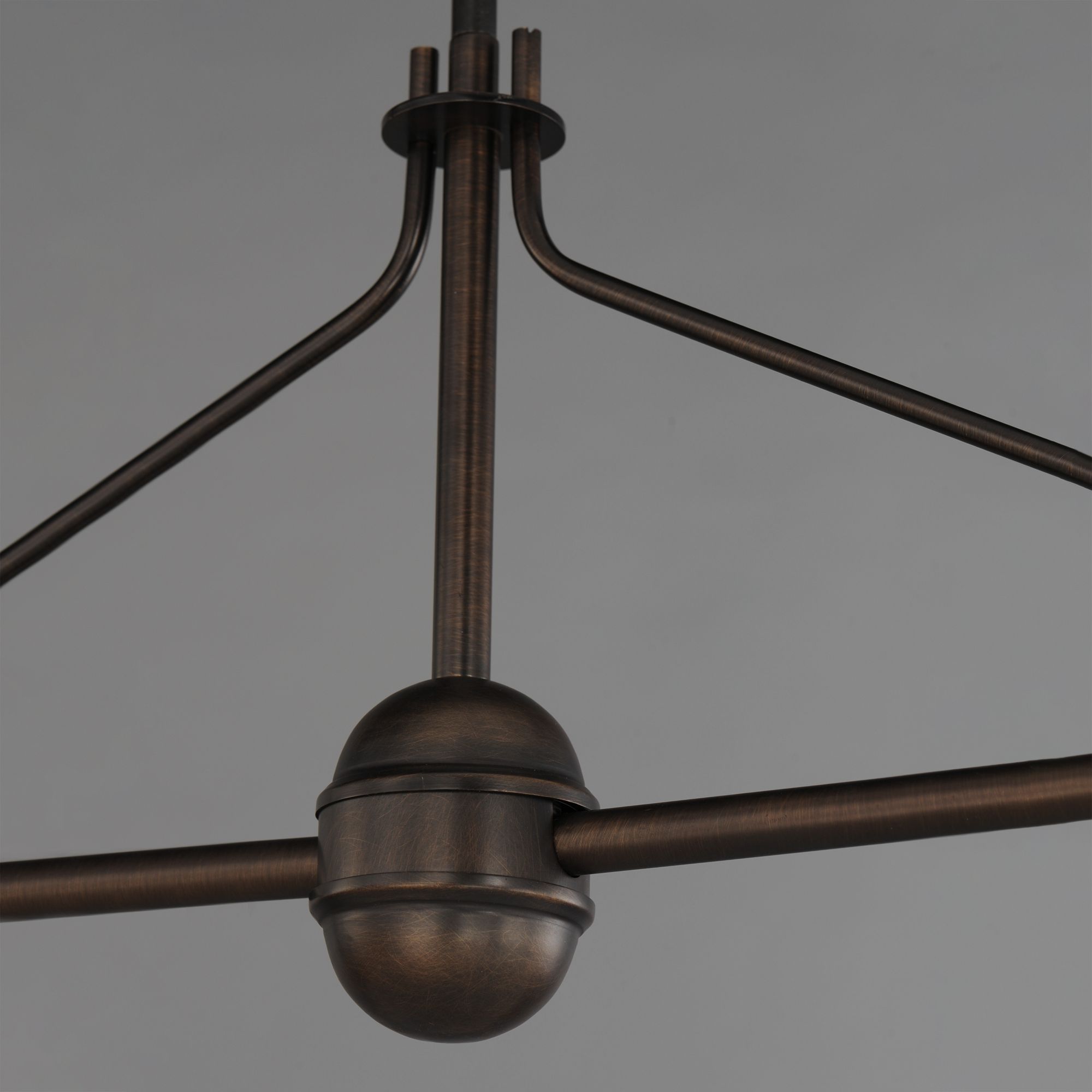 Image 5 Maxim Dunbridge 62" Off White Linen/Antique Bronze 2-Light Pendant more views