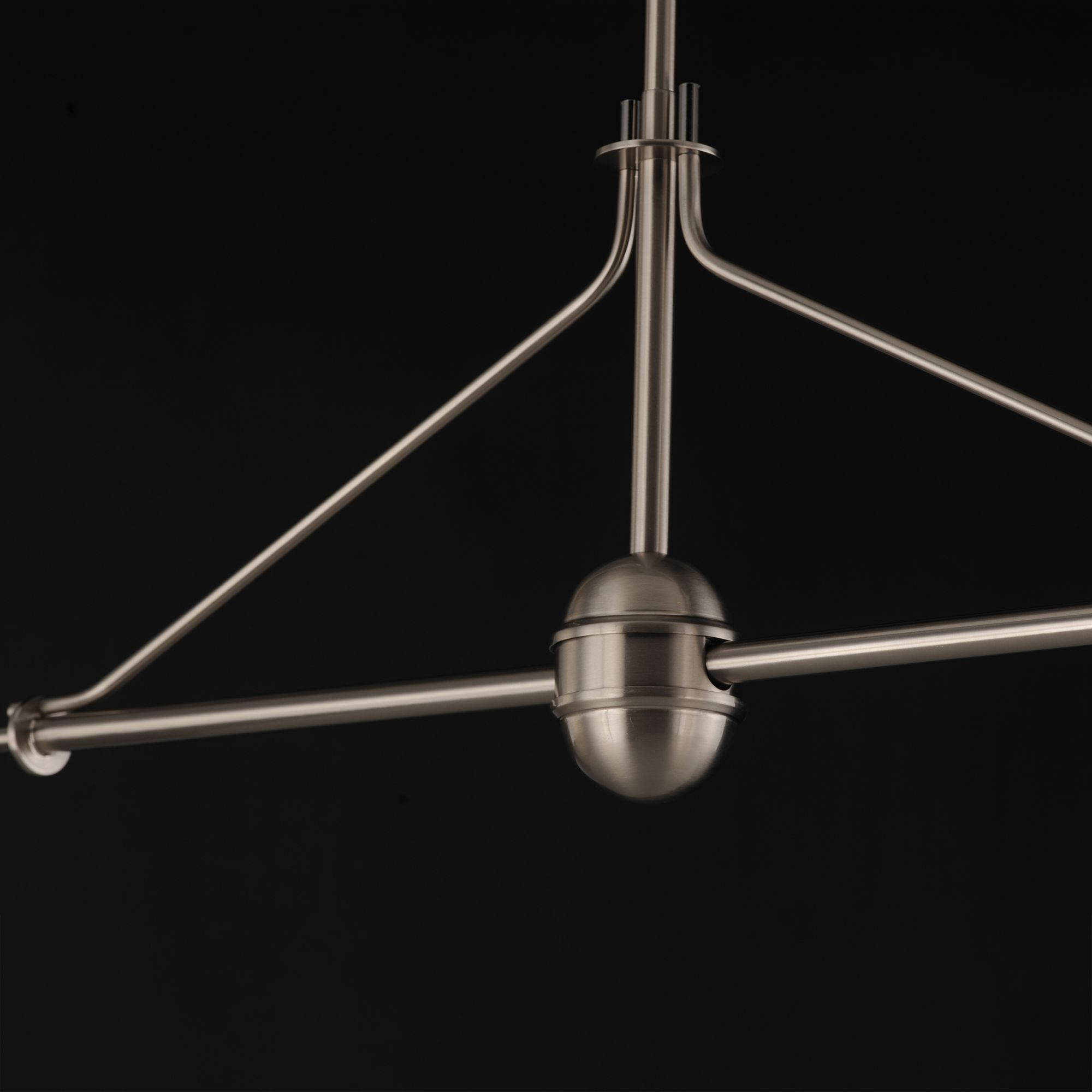 Image 5 Maxim Dunbridge 62" Off White Linen/Polished Nickel 2-Light Pendant more views