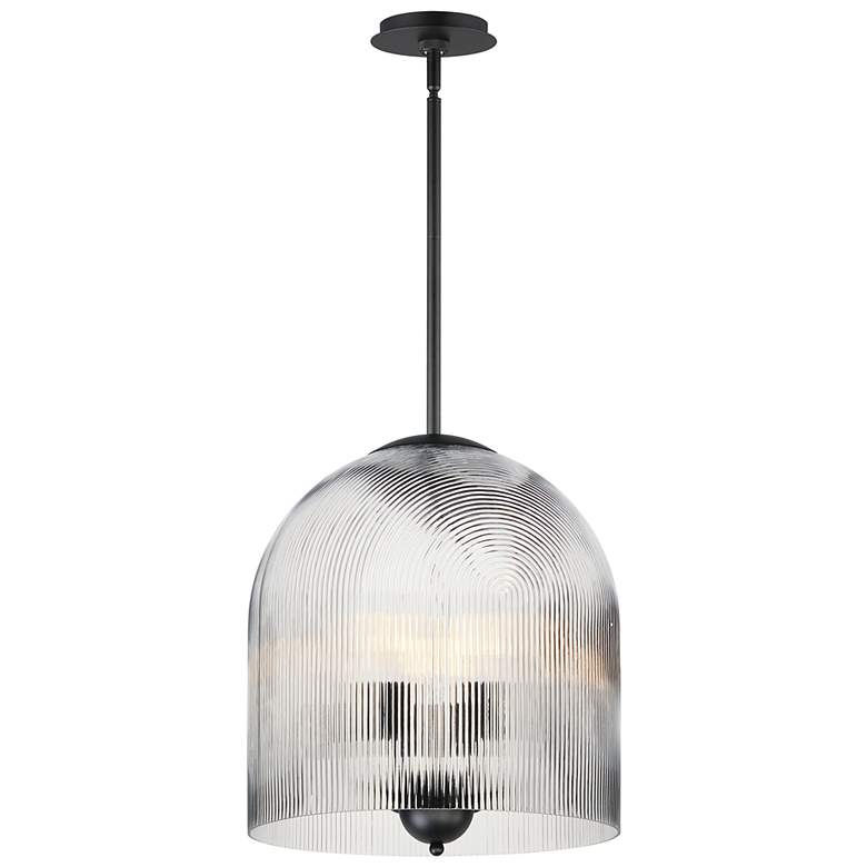 Image 1 Maxim Dune 16" Wide Black 4-Light Pendant