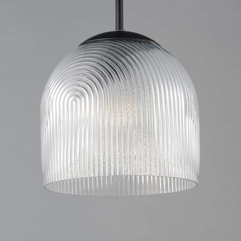 Image 2 Maxim Dune 9" Wide Black 1-Light Pendant more views