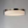 3_Maxim Duo 16" Wide Satin Nickel LED Ceiling Light more views