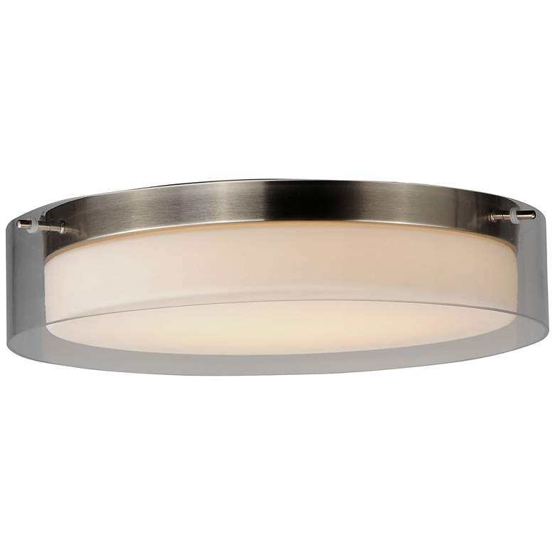Image 3 Maxim Duo 19 3/4 inch Wide Satin Nickel LED Round Ceiling Light more views