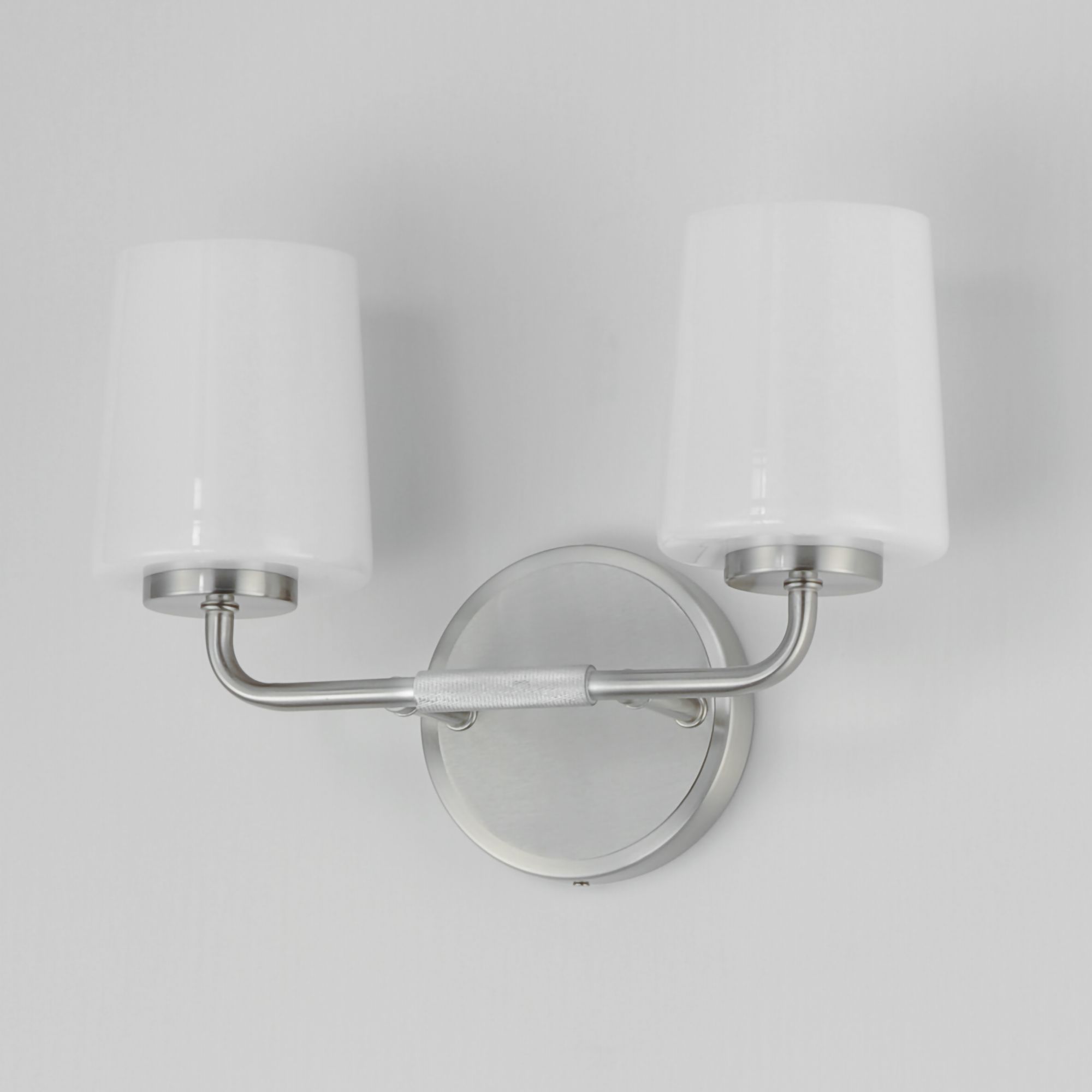 Image 5 Maxim Durham 13 3/4" Wide Satin Nickel 2-Light Bath Vanity more views